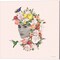 Flower Girl by Seven Trees Design 14" x 14" Canvas Wall Art (Set of 2)